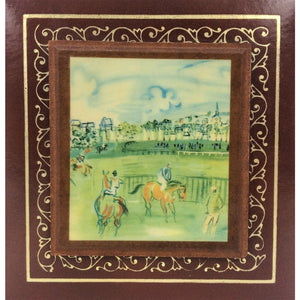 Pair of Dufy Racecourse Leather Bookends