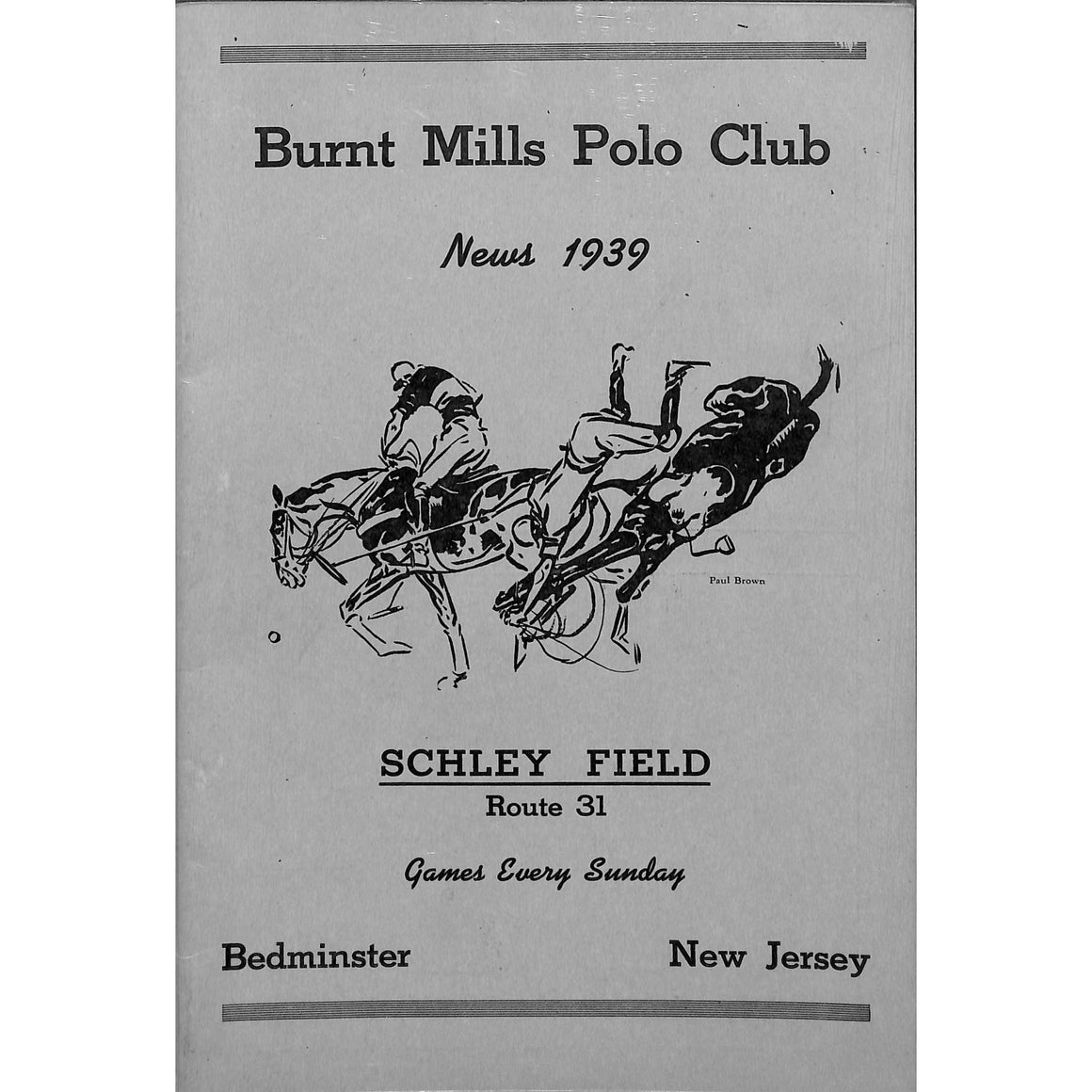 Burnt Mills Polo Club News 1939