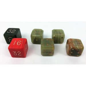Set of 4 Backgammon Dice & Pair of Doubling