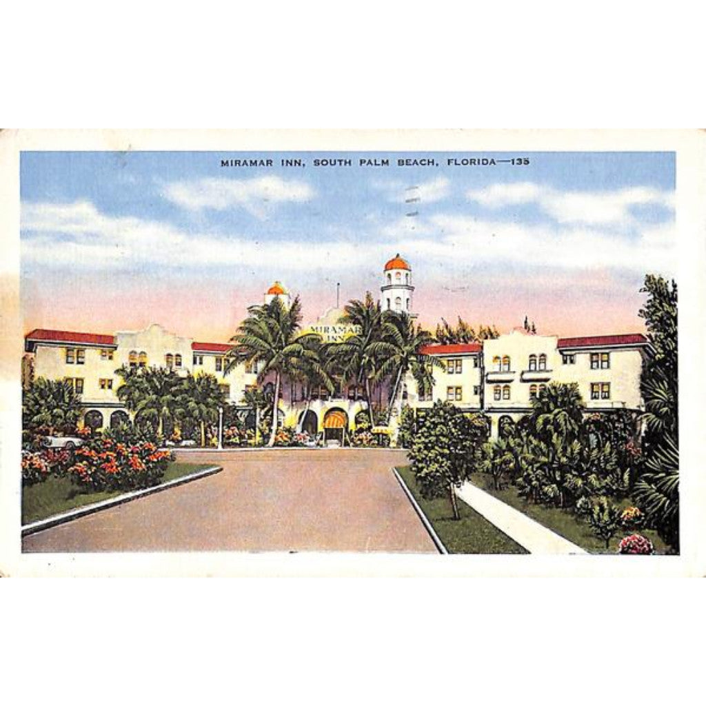 Miramar Inn, South Palm Beach Post Card