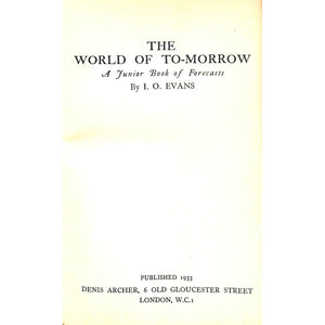 The World Of To-morrow