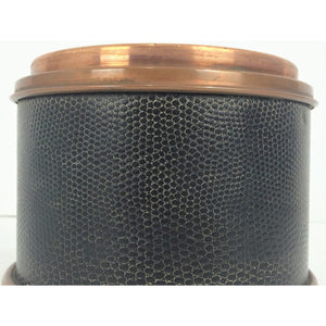 Rumidor Cedar-Lined Copper/Leather Humidor