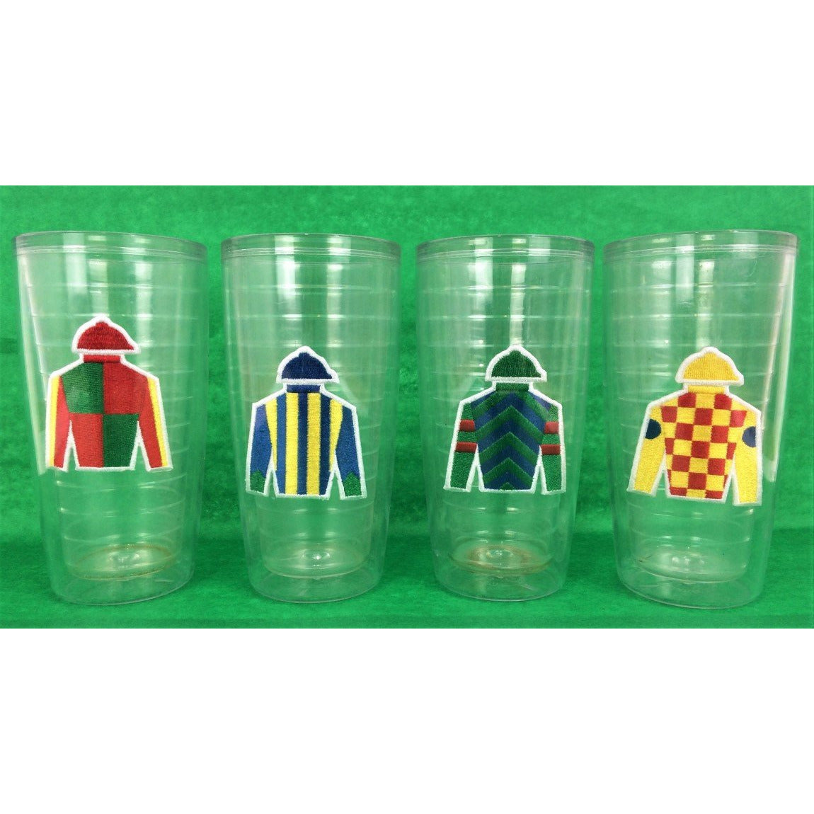 Set of 4 Jockey Tumbler Glasses