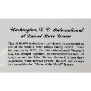 1968 Washington D.C. International Sir Ivor-Ireland Ashtray