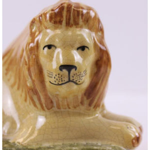"Staffordshire Porcelain Recumbent Lion"