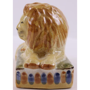 "Staffordshire Porcelain Recumbent Lion"