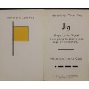 Hill Memorizer International Code Flags and Intl Morse Code 40 Cards
