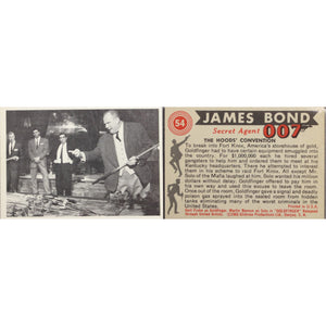 James Bond Secret Agent 007 B&W Trading Cards (49) in Glassine Sleeves