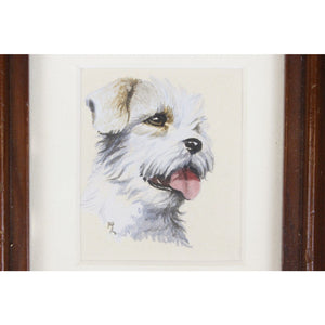 Terrier Head Watercolour Frame