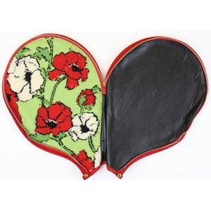 Needlepoint Floral Tennis Racquet Cover
