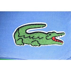 Pair of Lacostea Alligator Embroidered Pinwale Corduroy Oversize Pillows