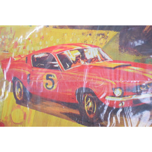 Vintage Hallmark For Men Race Cars Gift Wrap