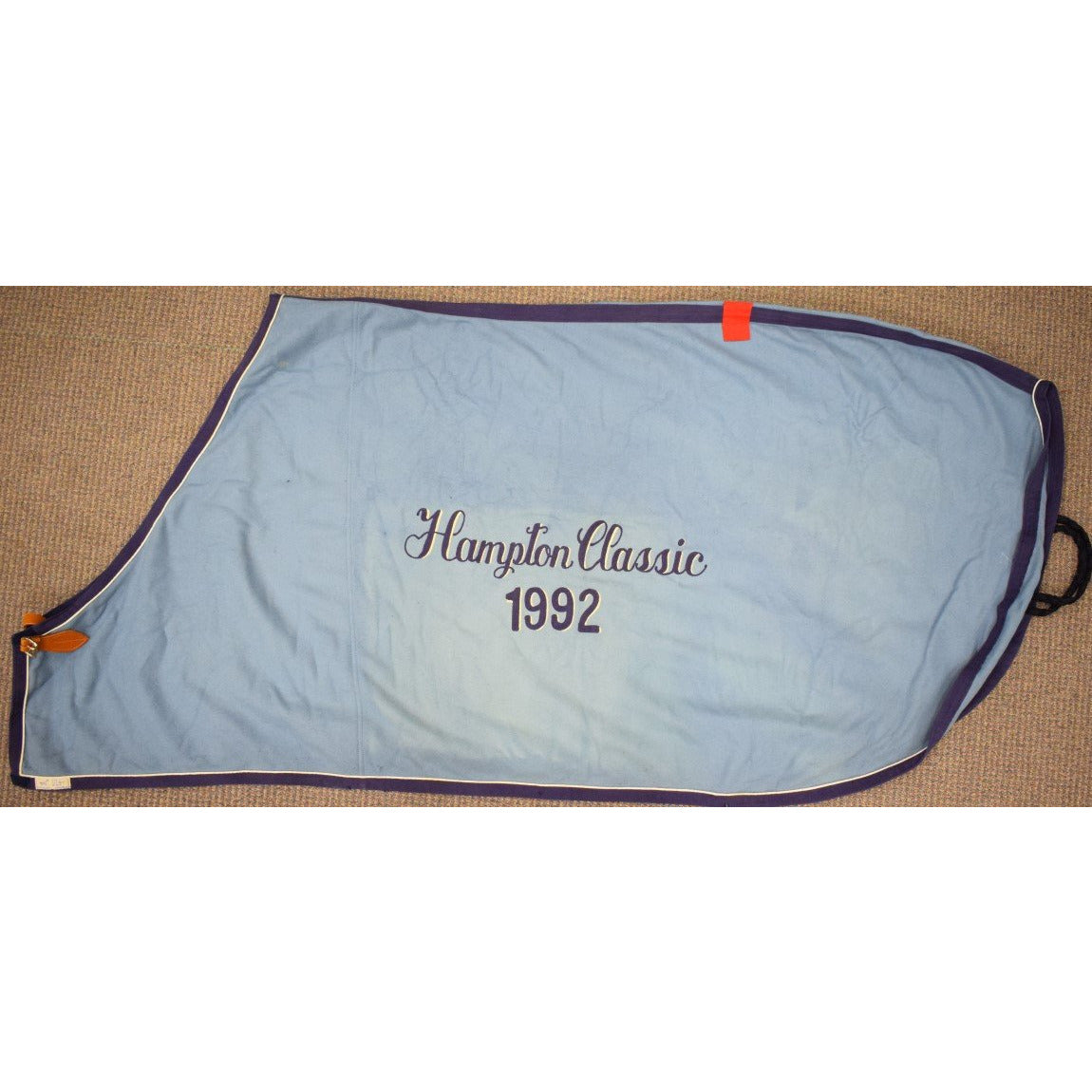 Hampton Classic 1992 Calvin Klein Tiffany Blue Wool Felt Horse Blanket