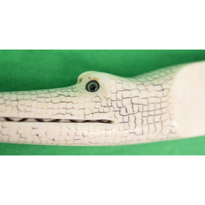 Paris Croc Ivory Letter Opener w/ Emerald Eyes