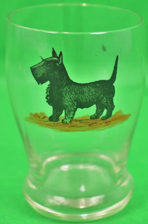 Set of 3 Hand-Painted Terrier Shot Glasses