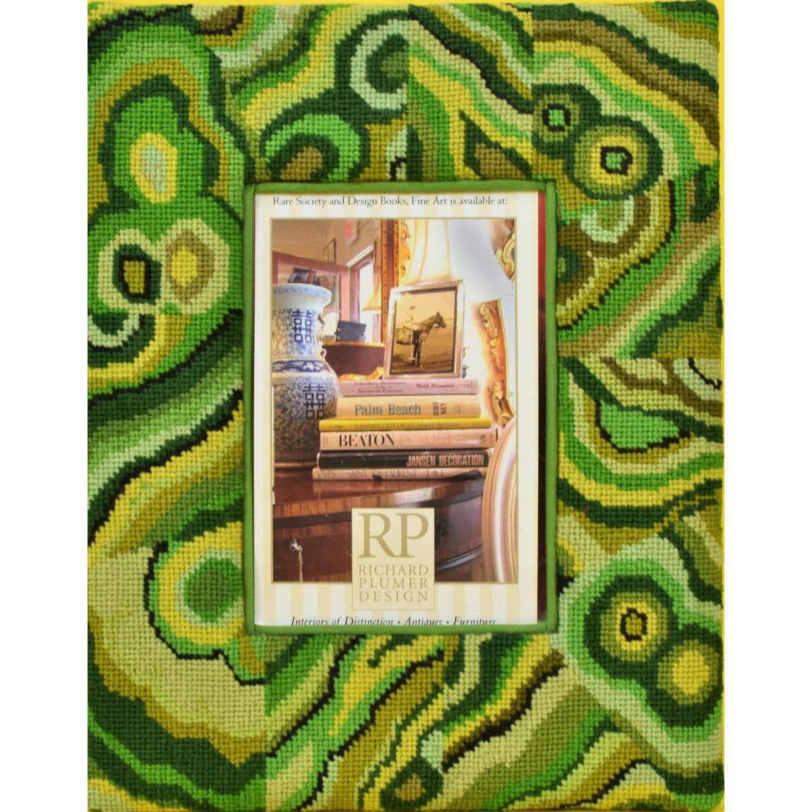 Needlepoint Paisley Picture Frame