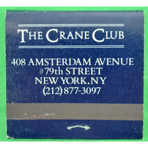 "The Crane Club Matchbook" (Unstruck)