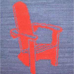 Basin Harbor Club Adirondack Chair Needlepoint Pillow