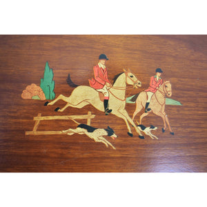 Set of 11 Fox Hunt Wooden Stacking Trays