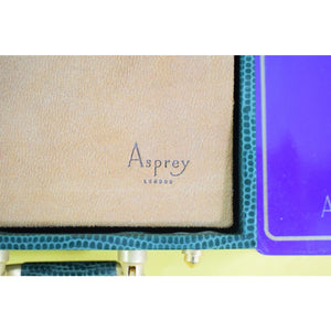 Asprey Twin Sealed Decks of Playing Cards in Snakeskin Box