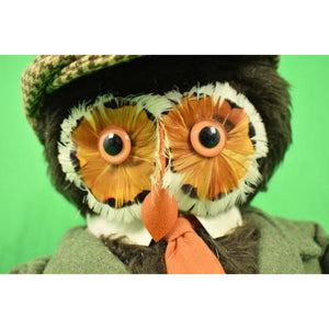 Abercrombie & Fitch c1960s London Owl "The Gamekeeper" w/ Duck Decoy/ Walking Stick & Gun