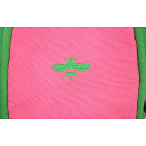 Wasp Bumblebee 1960's Pink & Lime Green Tennis Racquet Cover