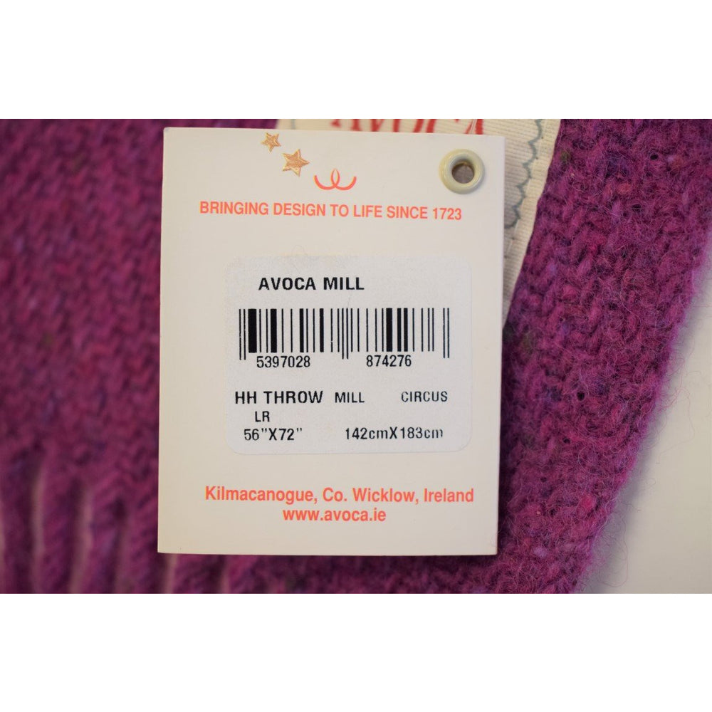 "Avoca Irish 'Circus' Lambswool MultiPlaid Throw" (SOLD)