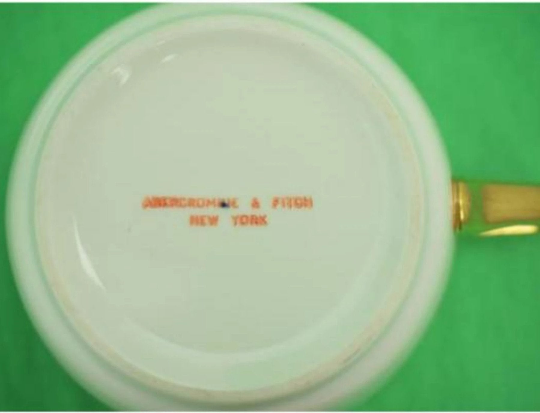 Abercrombie & Fitch Trout Cup & Saucer Hand-Painted by Frank Vomansky