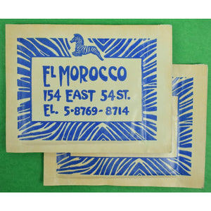 Pair of El Morocco Silk Pocket Squares & Towelettes from The John Perona Estate