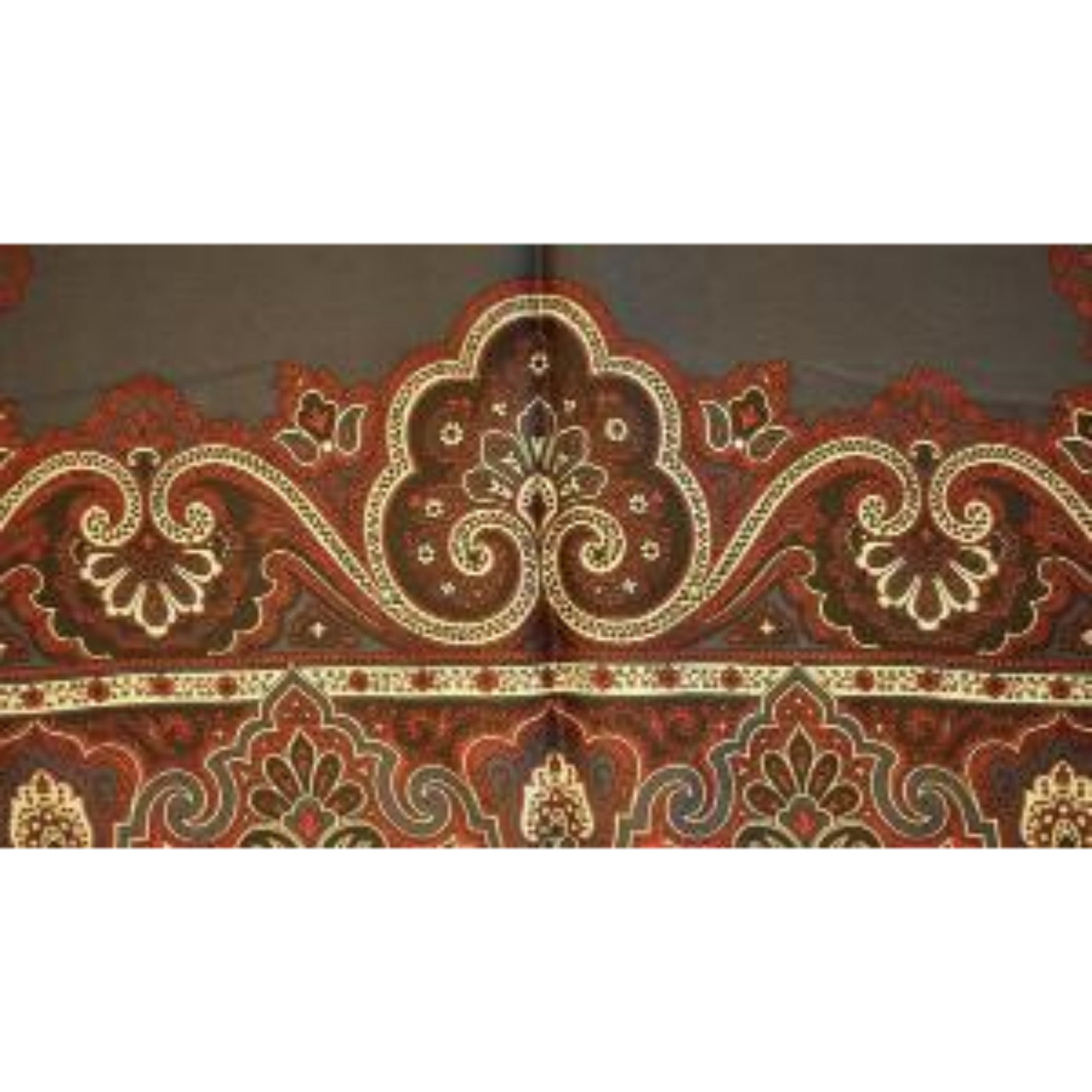 Burgundy & Char Navy Silk Paisley Pocket Sq