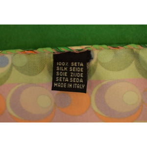 "Multicolour Pure Silk Pucci-esque Geometric Pocket Sq Made In Italy" (SOLD)