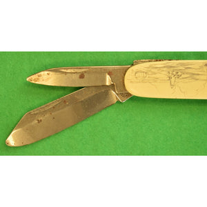 Scrimshaw Ivory Multi-Blade Knife Set