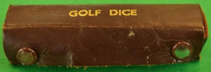 "Abercrombie & Fitch c1950s Golf 5 Cube/ Dice Leather Snap Kit" (SOLD)