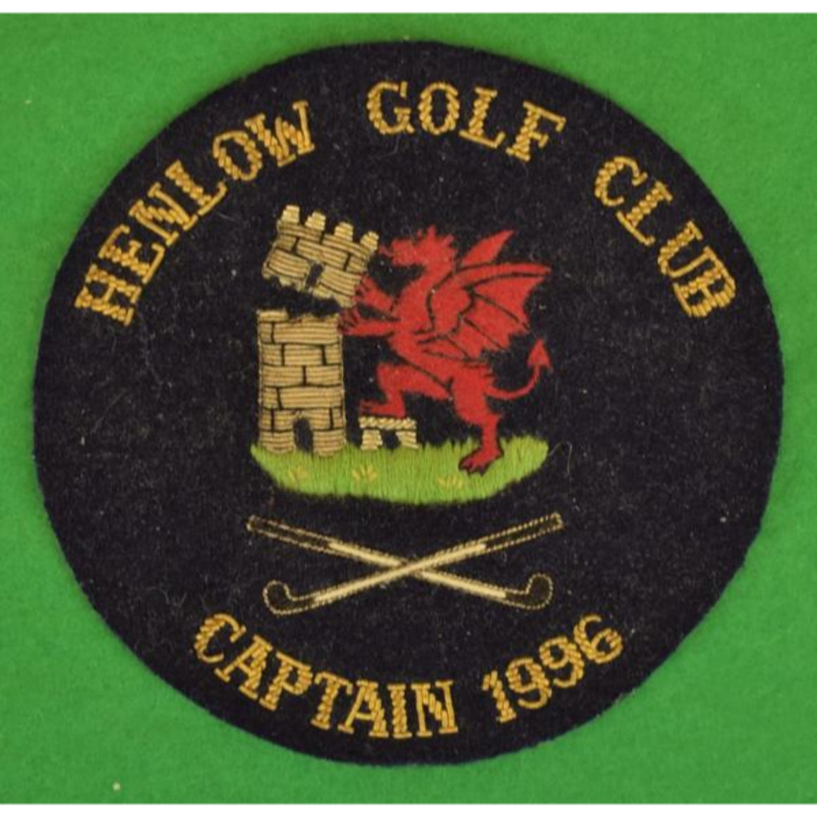 "Henlow (Eng.) Golf Club Captain 1996 Blazer Badge"