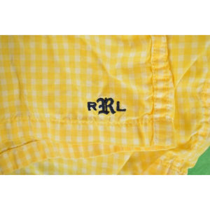 Rugby Ralph Lauren Yellow Gingham Check Boxer Shorts Sz: 38"W