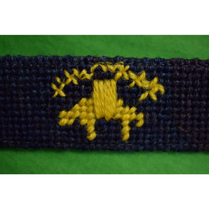Custom Needlepoint "TCC" Belt w/ Brooks Brothers Golden Fleece & Signal Flags Sz: 33
