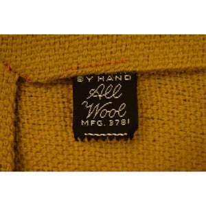 "Abercrombie & Fitch Mustard Yellow Wool Tie w/ Emb Trout Flies" (SOLD)