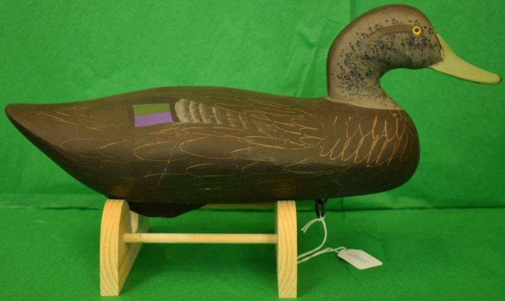 "Chesapeake Black Duck Decoy HandCarved by Capt Jobes Havre De Grace,