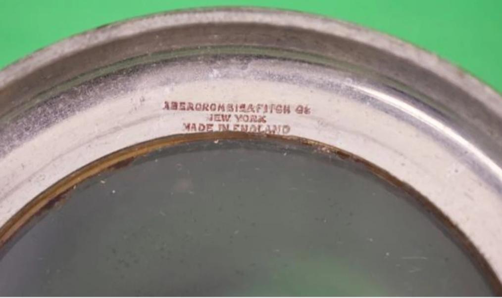 "Set x 5 Abercrombie & Fitch English Pewter Mugs w/ Chicago Yacht Club Burgee" (SOLD)