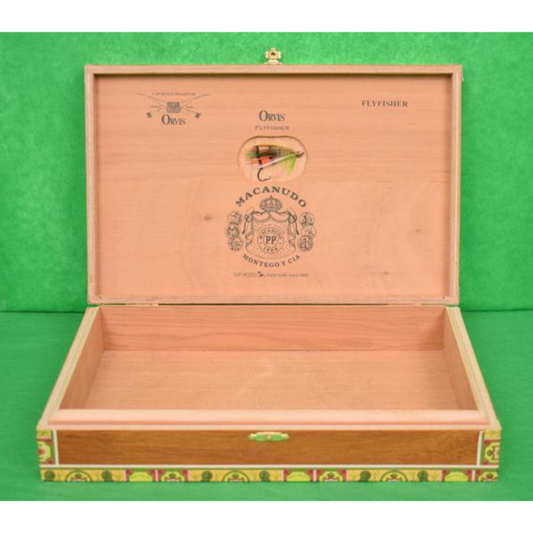 "Orvis Flyfisher Macanudo 25 DR Cigar Box" (SOLD)