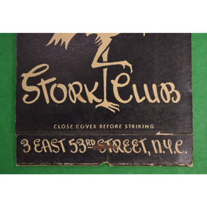 Oversize Stork Club Nyc c40s Matchbook
