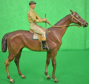 Austrian Bronze Jockey Up on Racehorse