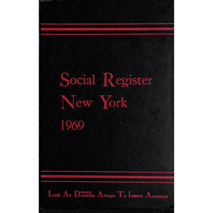 Social Register New York 1969