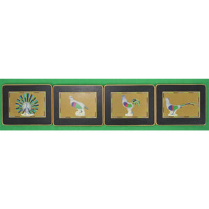 Boxed Set of 4 English Bird Coasters