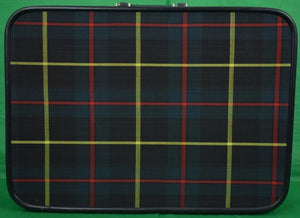 Tartan Canvas Zip-Lid Suitcase