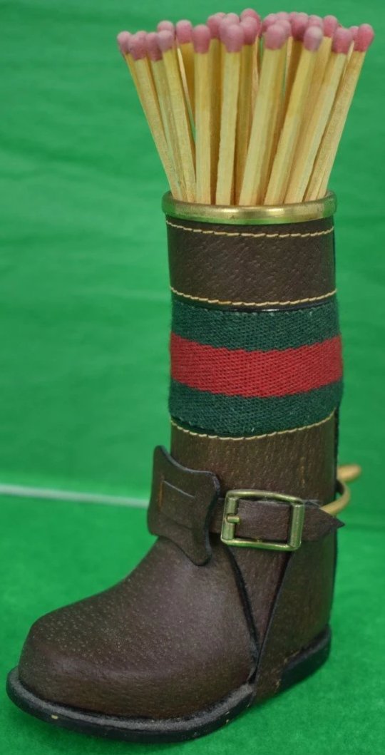 Gucci Leather Boot Matchstick Holder