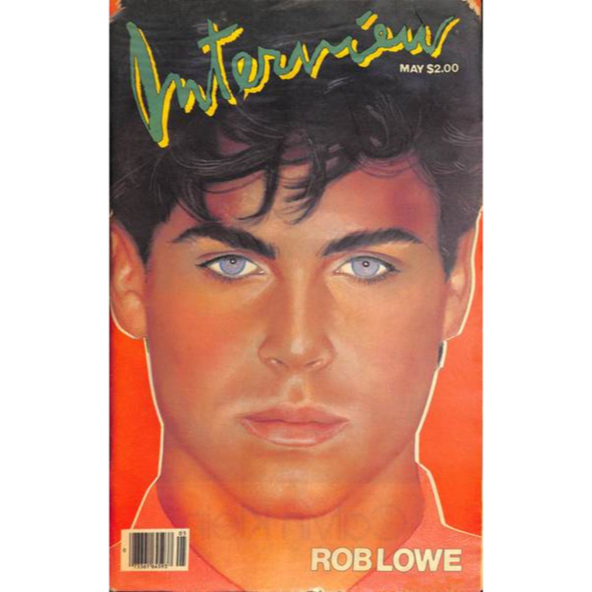 Andy Warhol's Interview Magazine: May w/ Rob Lowe (SOLD)