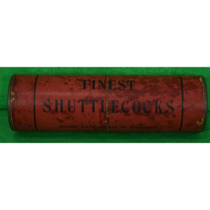 "Abercrombie & Fitch Set of 6 English Shuttlecocks in Canister"