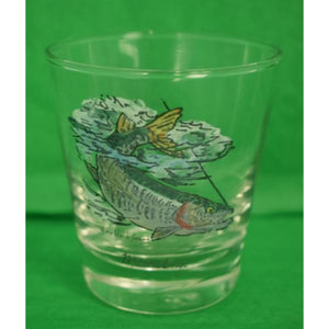 "Set x 3 Schaldach/ Carwin Game Fish Old-Fashioned c1950s Glasses"