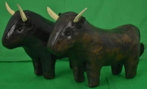"Pair Of Scully & Scully English Leather Bulls" (SOLD)